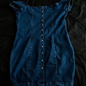 True jean mini dress